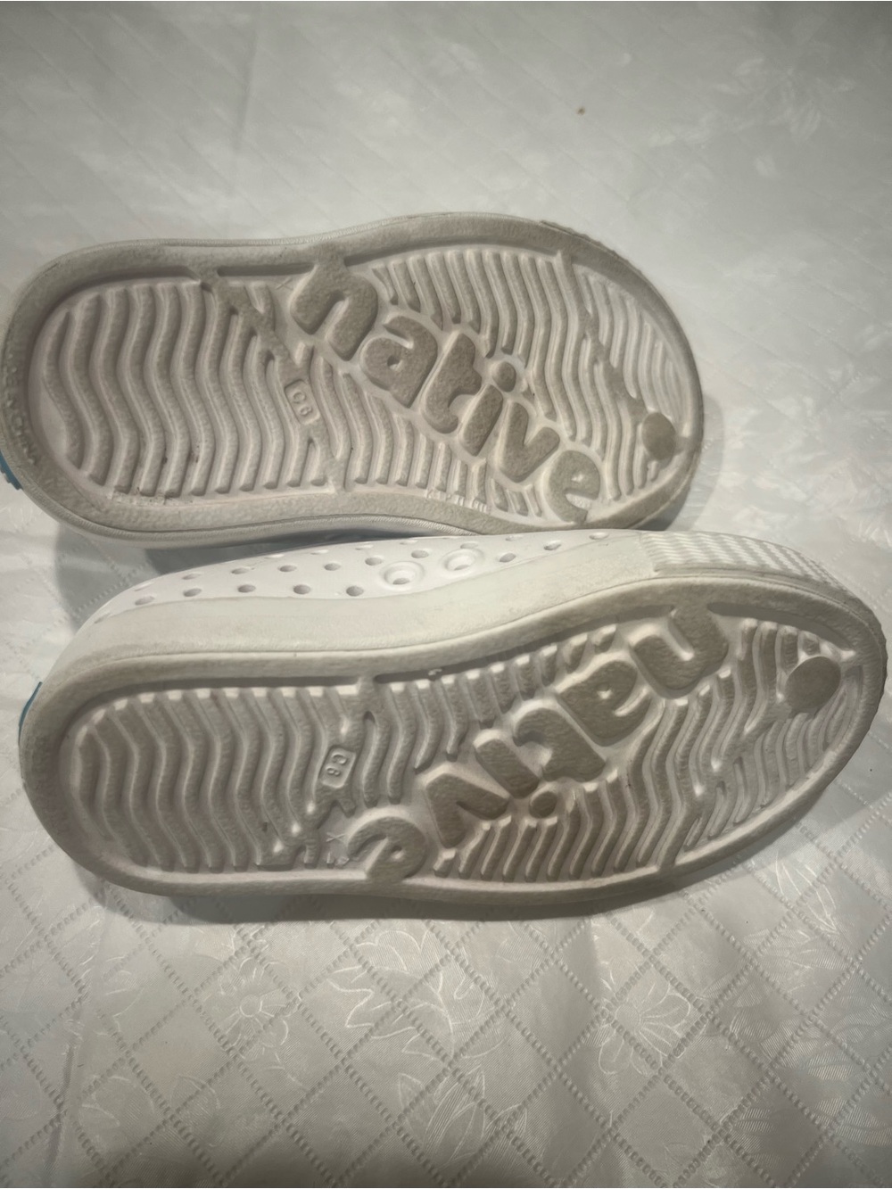 Native Kids Slip-On Water Shoes in White - Picture 3 of 3